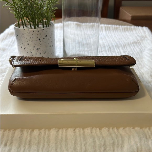 Coach Vintage Woven Tan Leather Small Shoulder Bag - Picture 10 of 14